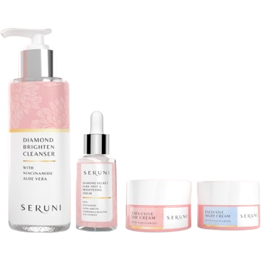 Seruni Glowing Set | Facial Wash, Serum, Day Cream & Night Cream