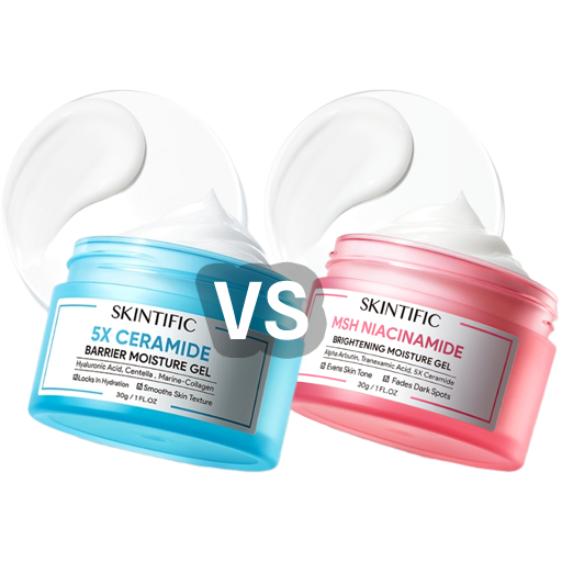 SKINTIFIC - 5X CERAMIDE vs SKINTIFIC - MSH NIACINAMIDE | Cream Pemutih Wajah | Skincare Pria & Wanita